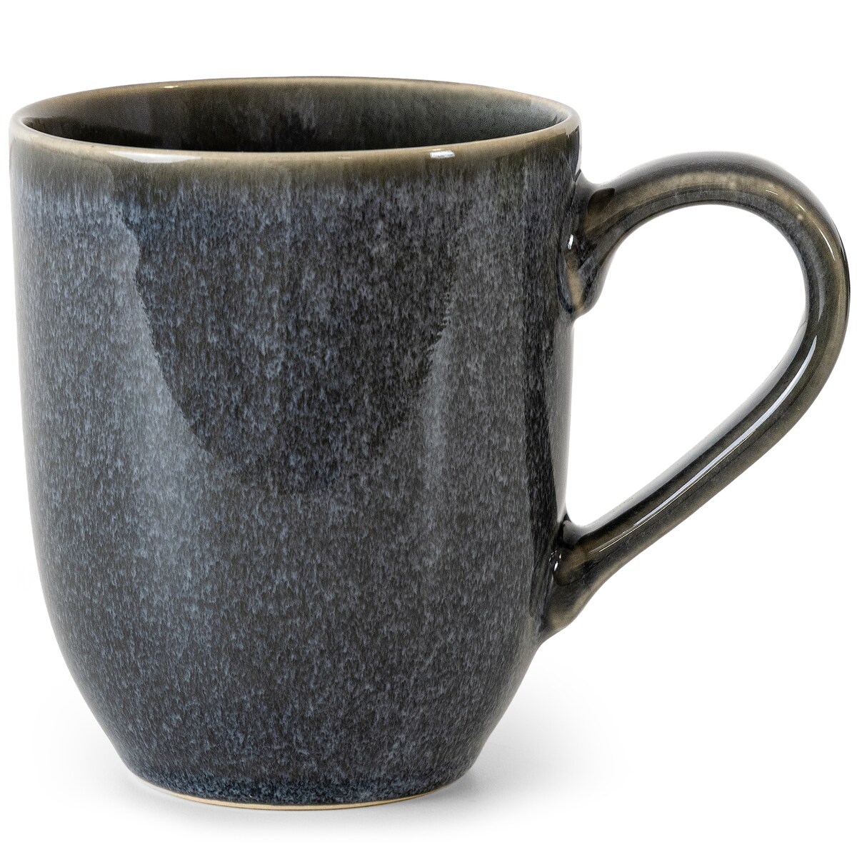 EDA Zestaw śniadaniowy 6 os. (12 el.), niebieski/szary/beżowy