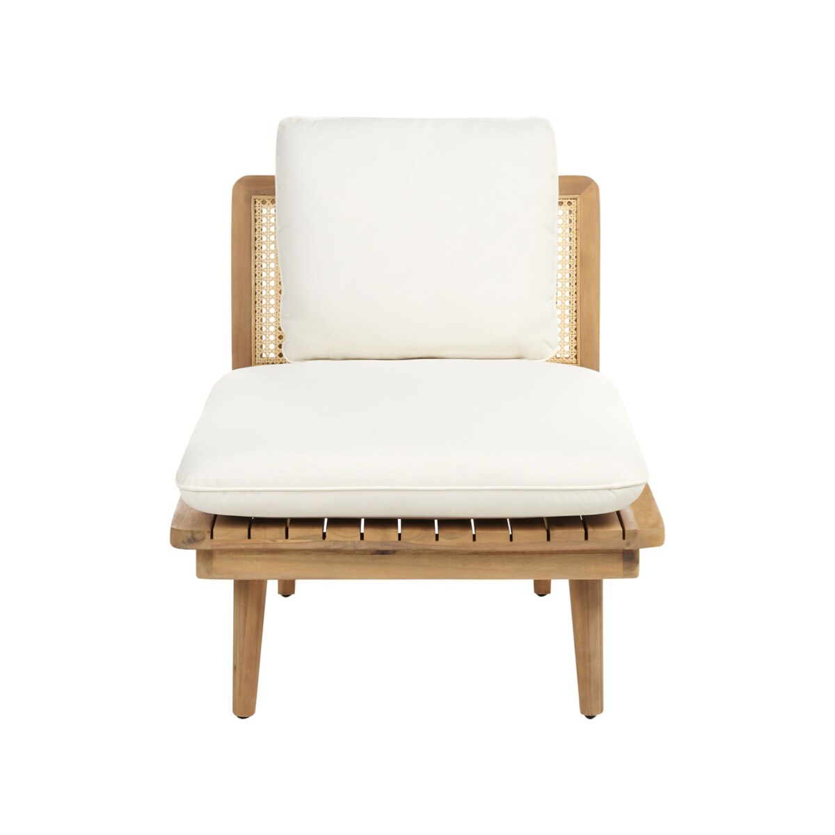 Zestaw wypoczynkowy ACCADIA Drewno akacjowe (certyfikat FSC®) Jasnobeżowy dla 4 osób