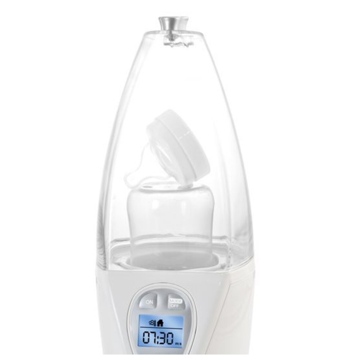 Podgrzewacz z wyświetlaczem do domu i samochodu - srebrny