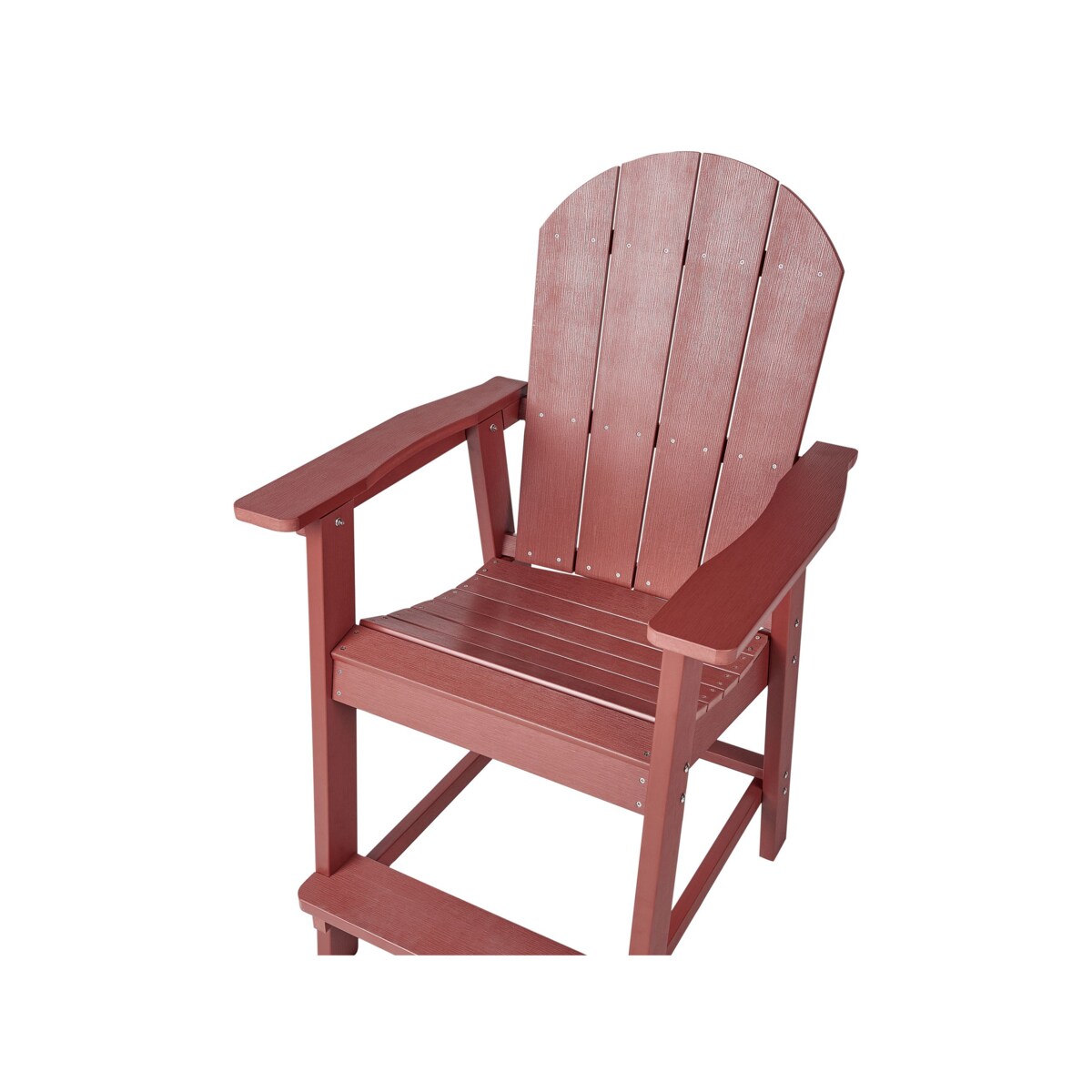 Zestaw mebli balkonowych Materiał syntetyczny Czerwony ADIRONDACK