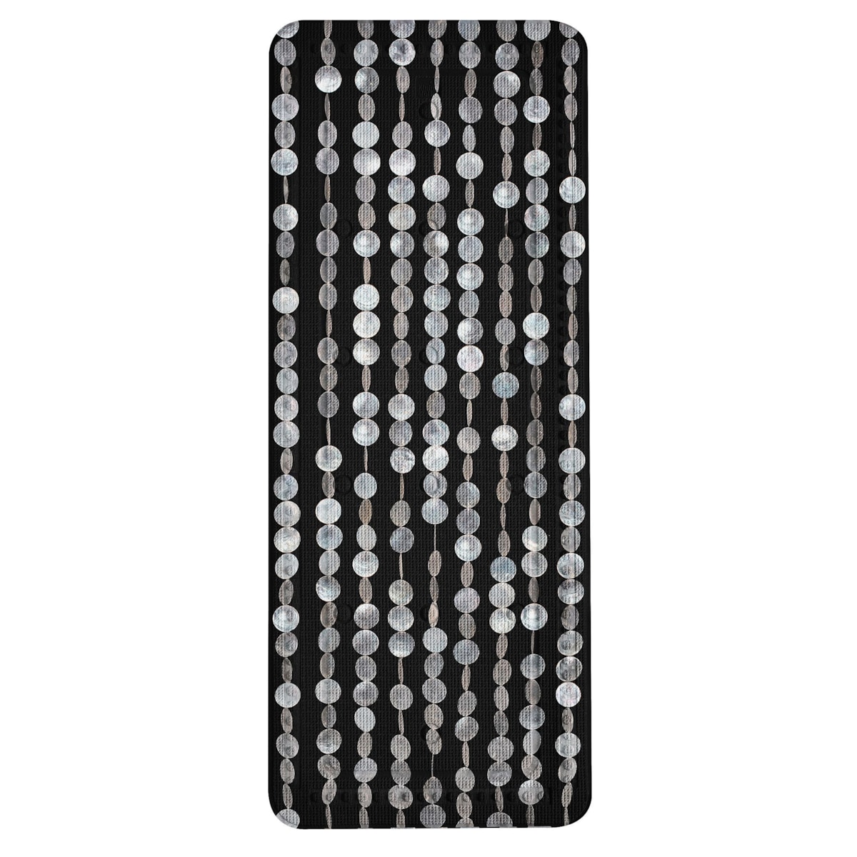 Kleine Wolke Perla Mata antypoślizgowa do wanny 36x92 cm PVC czarny