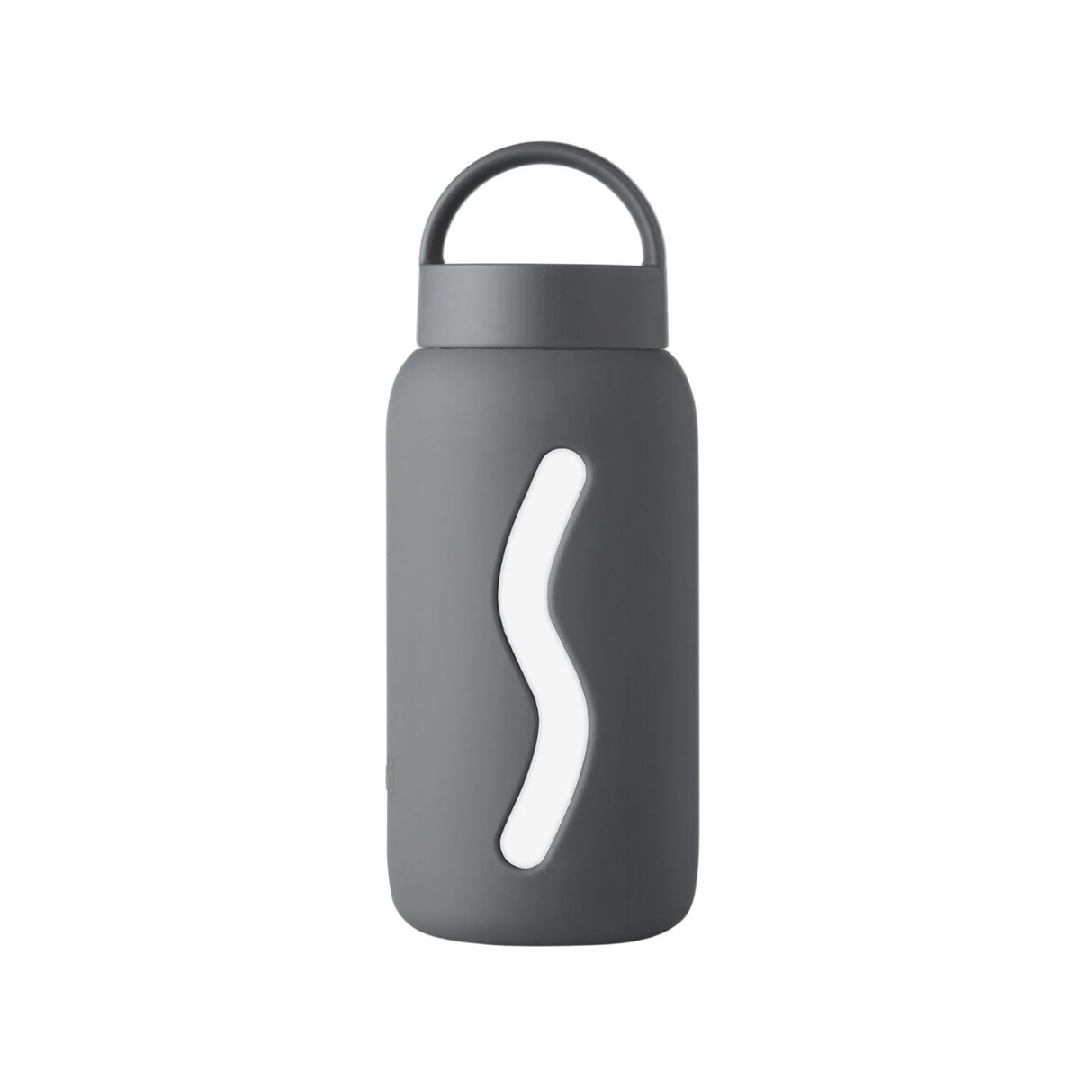 MUUKI MINI BOTTLE szklana butelka na wodę 500 ml, Smoke Grey