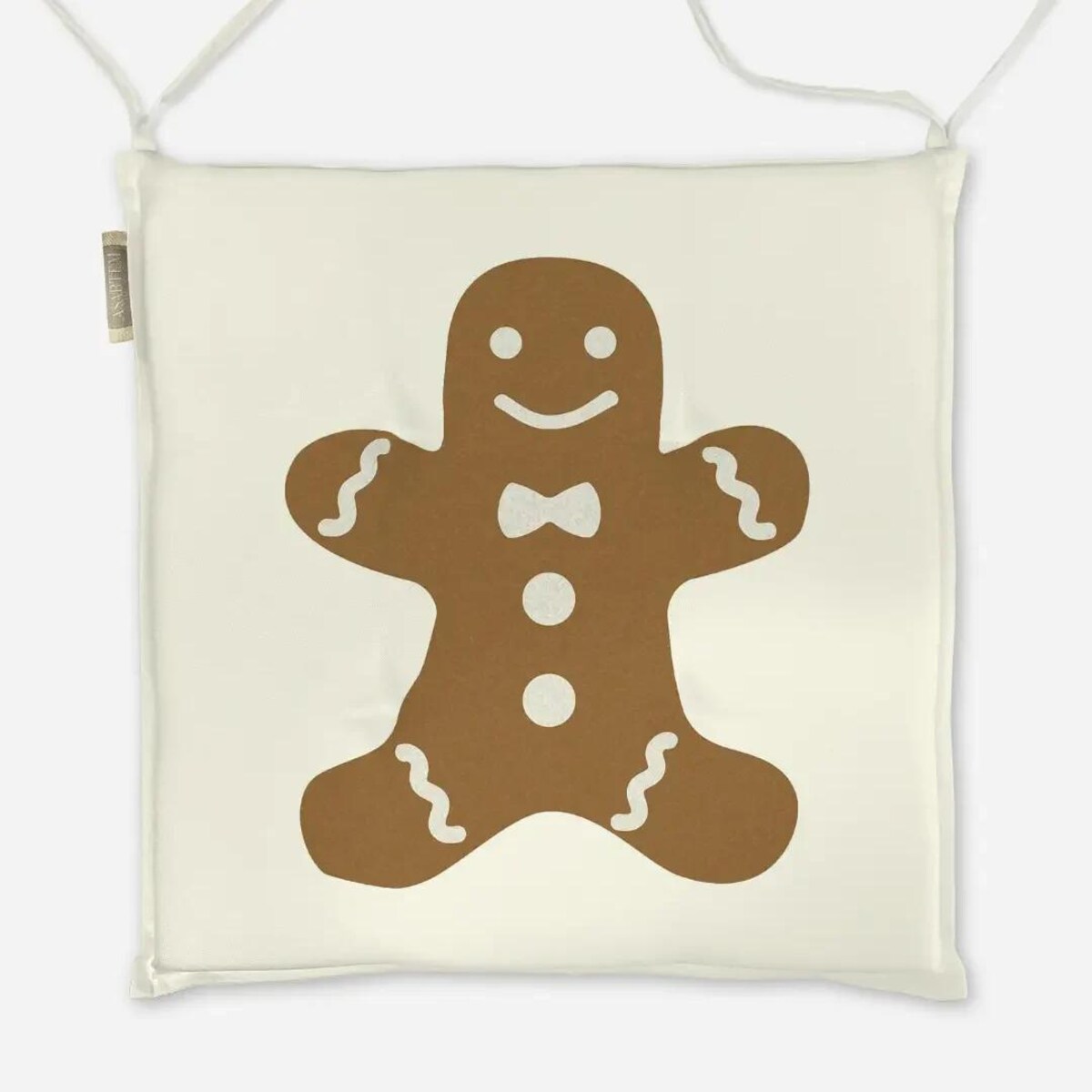 Poduszka świąteczna na krzesło - Piernikowy ludzik
