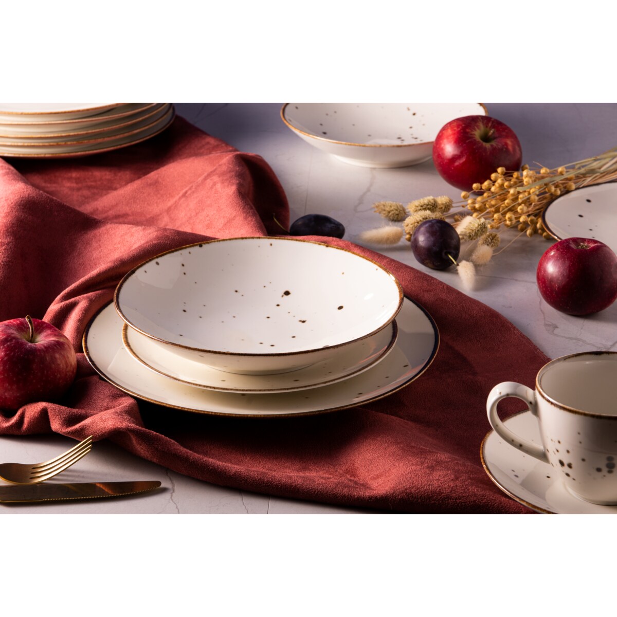 Konsimo ALUMINA Serwis obiadowy 6os. (18el.)