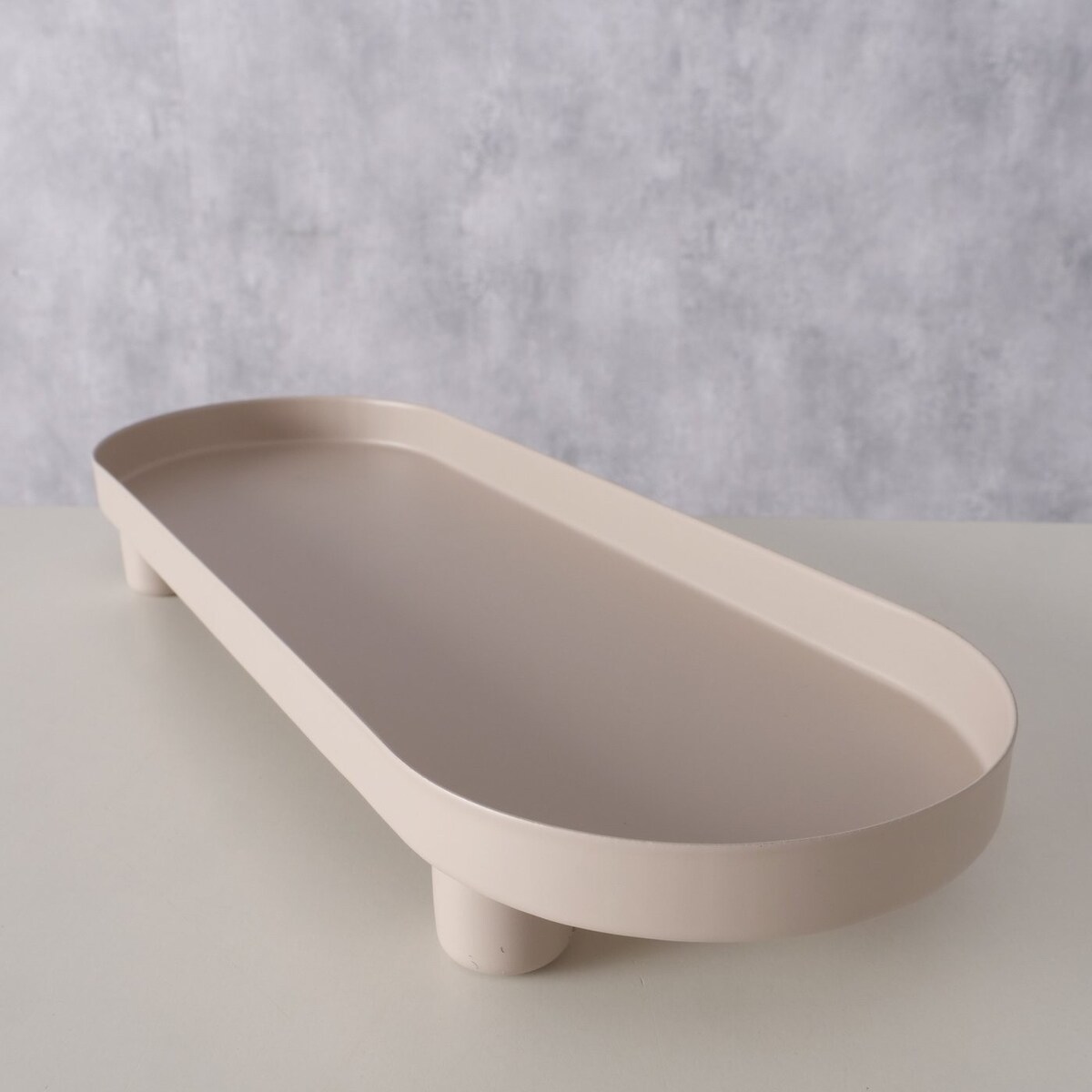 Taca dekoracyjna 28x10x3,7 cm FERCULUM beżowa