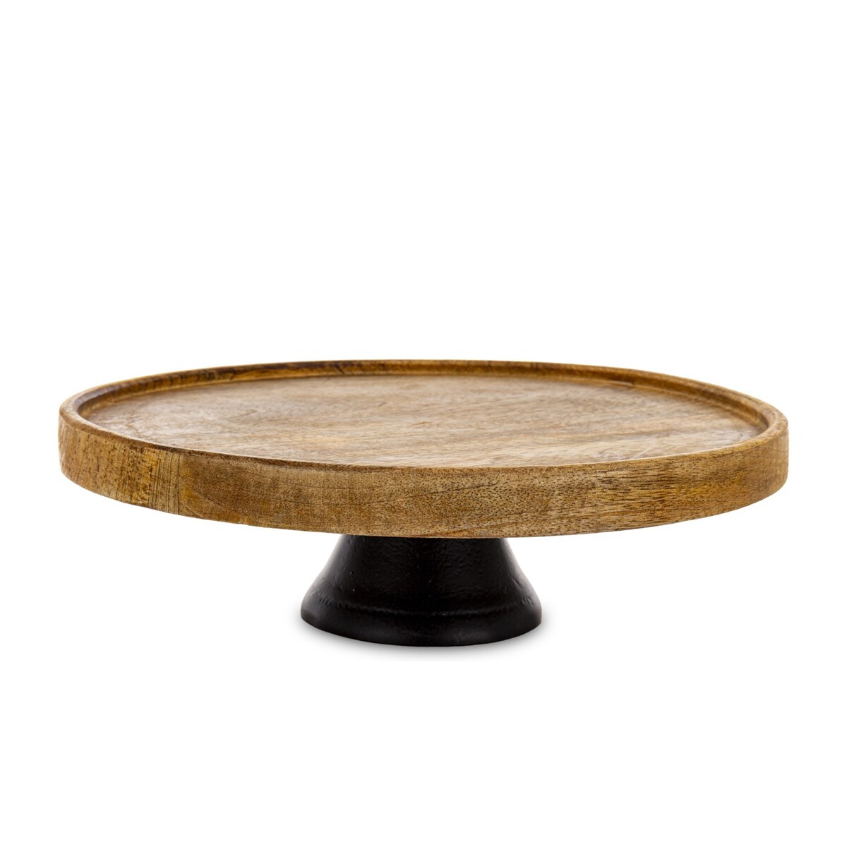 Patera drewniana na nóżce 30x30x9 cm PLATEAU