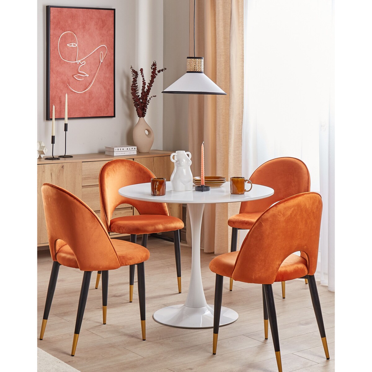 Stół do jadalni BOCA Biały 90 cm 90 cm