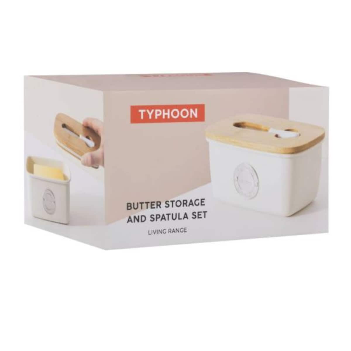 Maselniczka (kremowa) + nożyk Living Typhoon