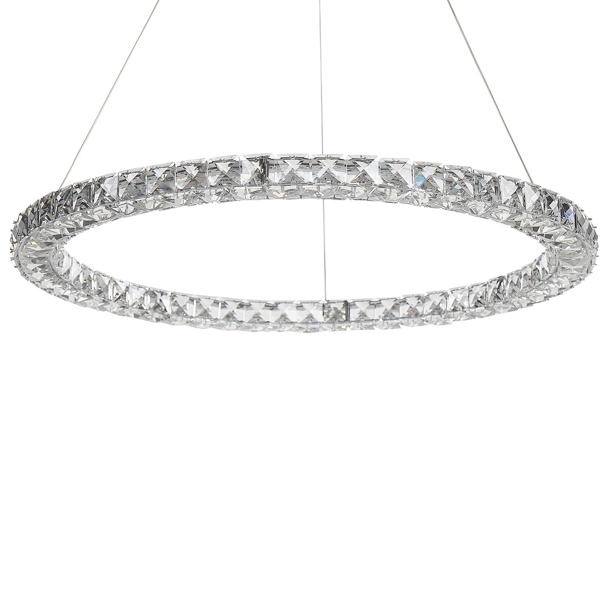 Lampa wisząca LED MAGAT Kryształ Srebrny