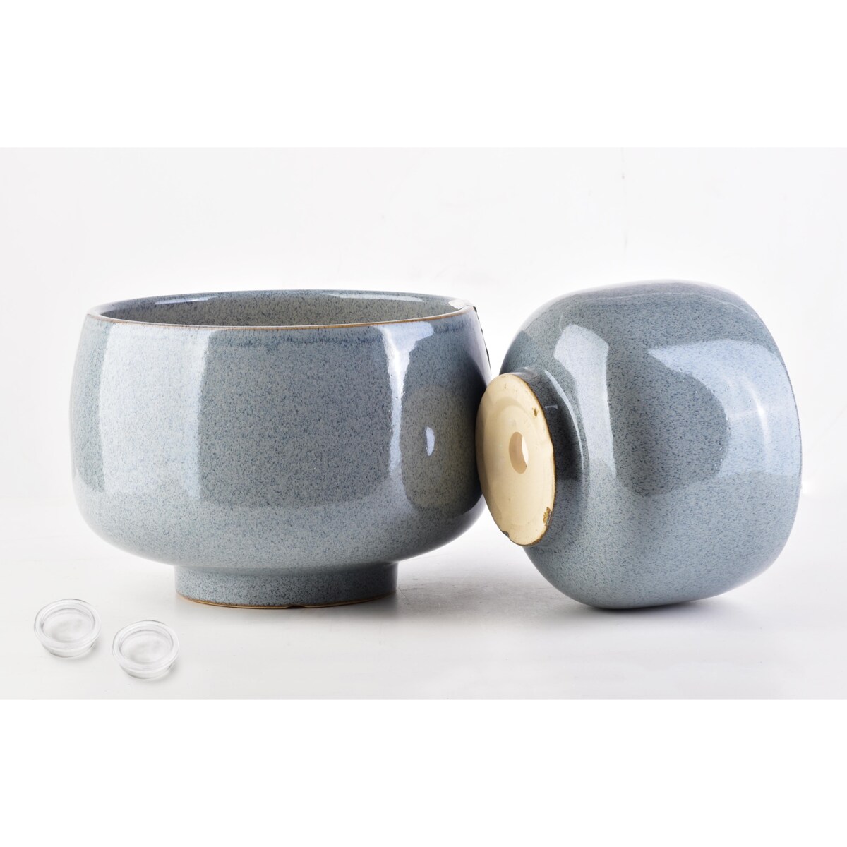 NEVA Komplet 2 osłonek XL23xh16cm L17xh13cm błękitna nakrapiana