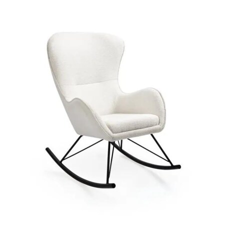 Fotel bujany LIBERTO 3 biały