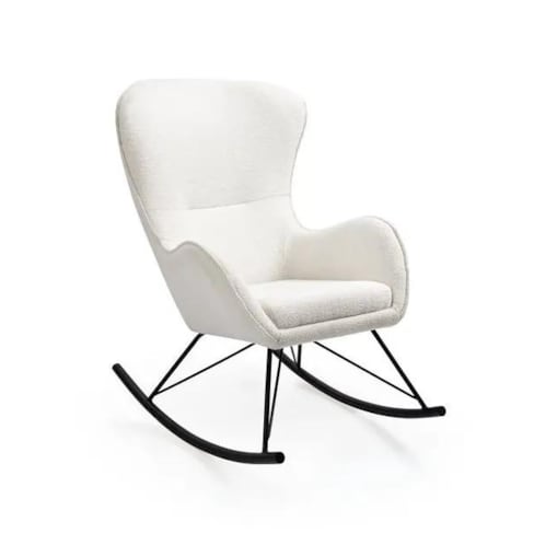 Fotel bujany LIBERTO 3 biały