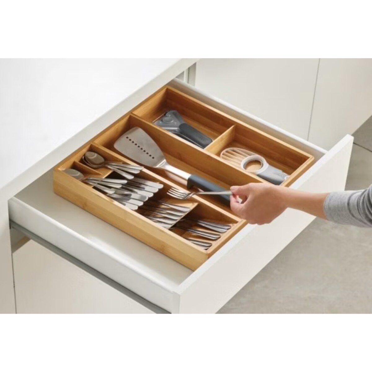 Bambusowy organizer do szuflad DrawerStore, 6.3 x 38.6 x 39.8 cm, Joseph Joseph