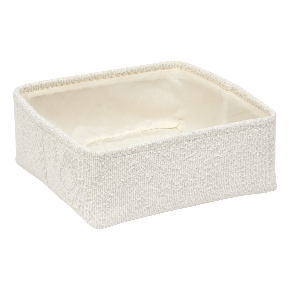 Zestaw 4 koszy tekstylnych BOUCLETTE, 15,5 x 15,5 x 11 cm