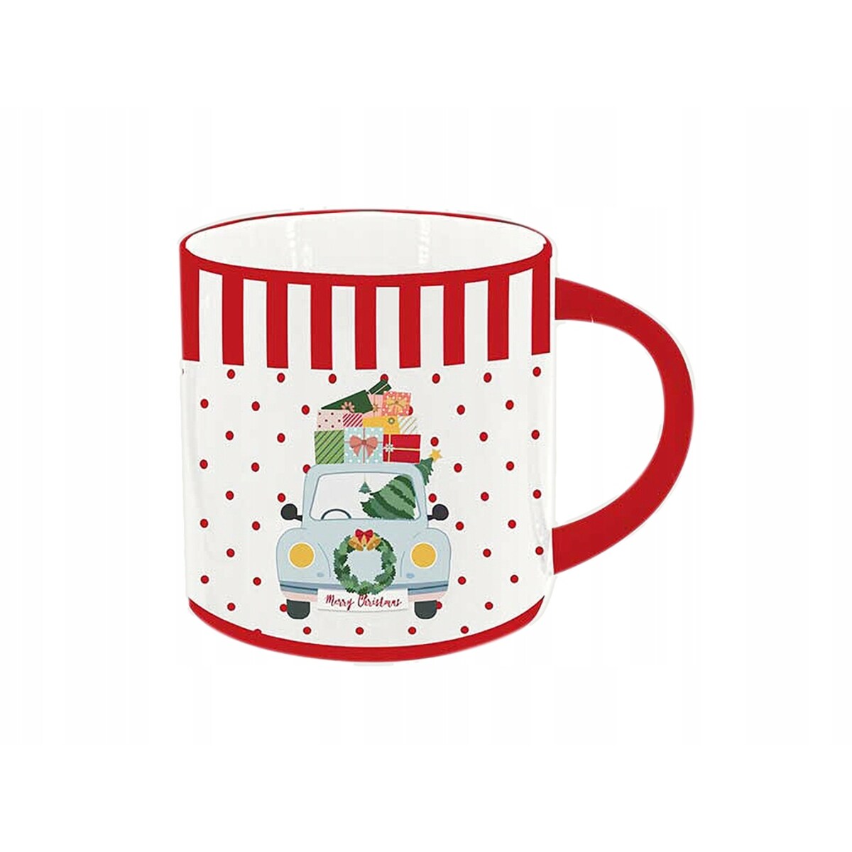 ŚWIĄTECZNY KUBEK 2szt wzorek na prezent KAWĘ HERBATĘ 330 ml kakao napoje