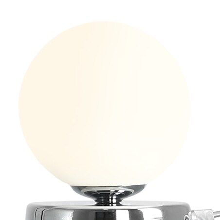 Kulista lampa sypialniana Ball 1076B4_S Aldex nocna minimalistyczna chrom