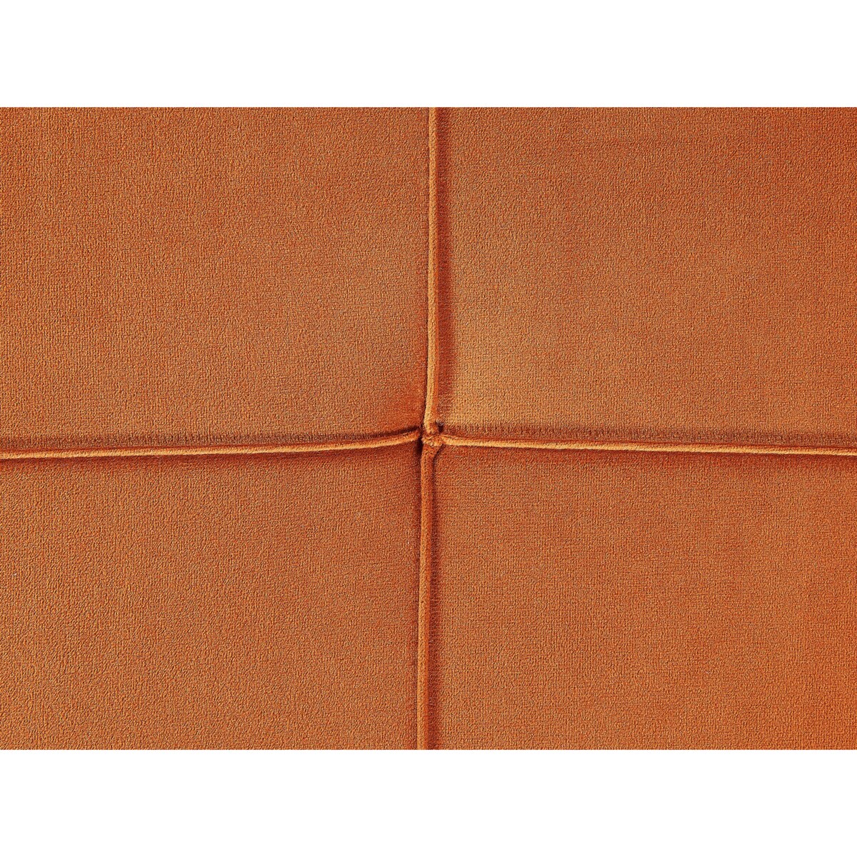 Szezlong welurowy prawostronny pomarańczowy GONESSE