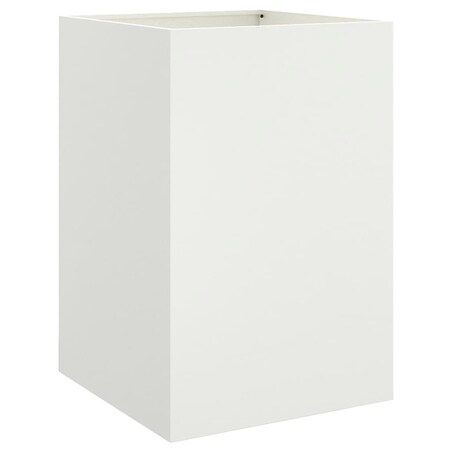 vidaXL Donica, biała, 52x48x75 cm, stal