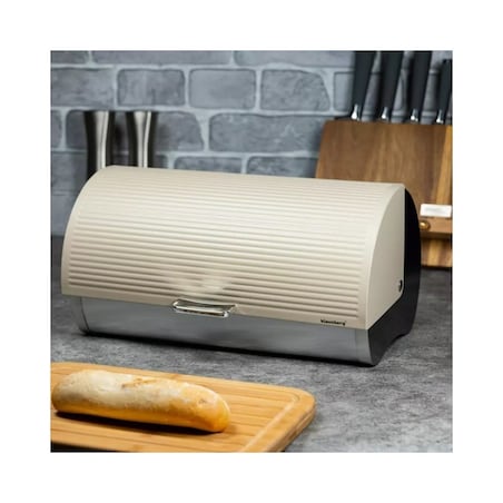 Chlebak stalowy pojemnik na chleb pieczywo bułki KLAUSBERG