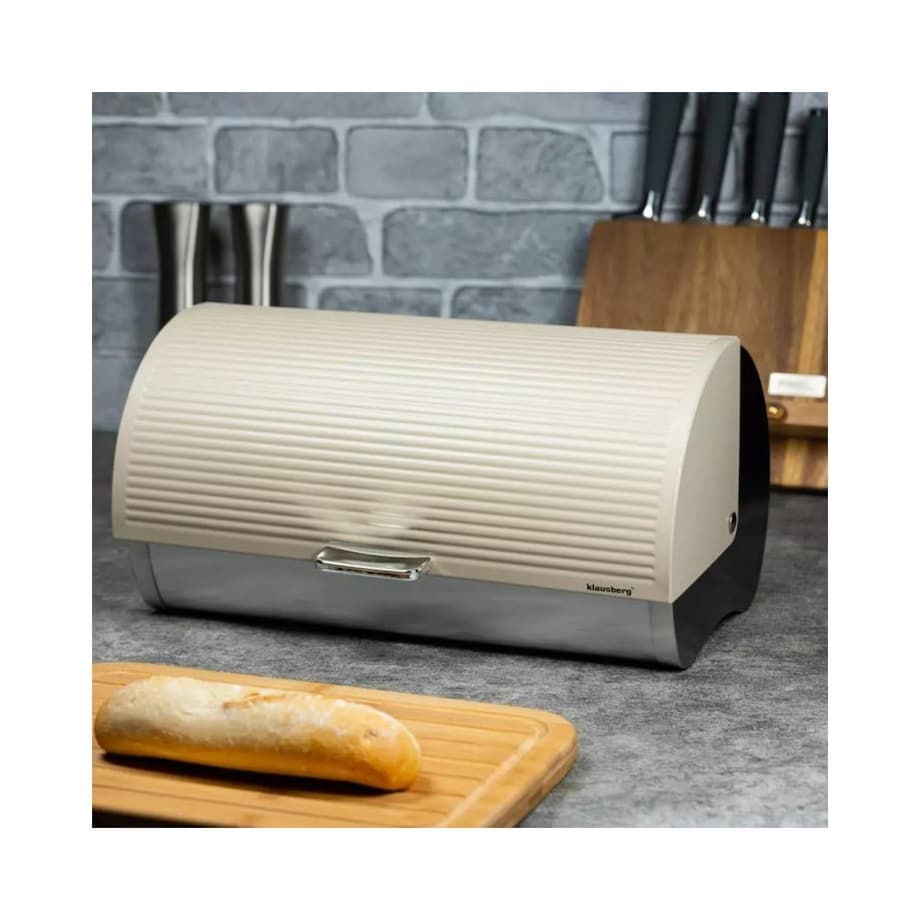 Chlebak stalowy pojemnik na chleb pieczywo bułki KLAUSBERG