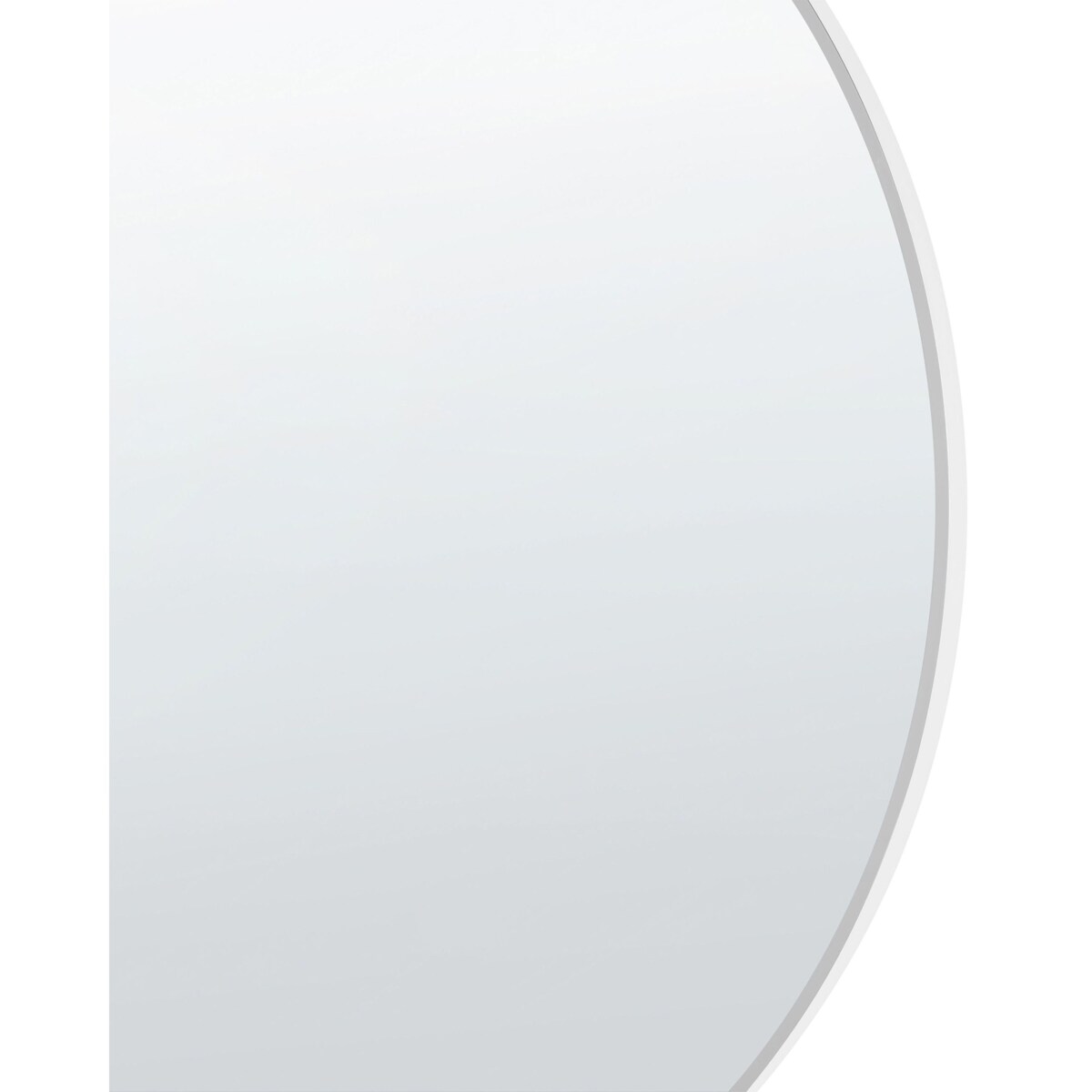 Lustro ścienne 80 x 80 cm srebrne ANNEMASSE