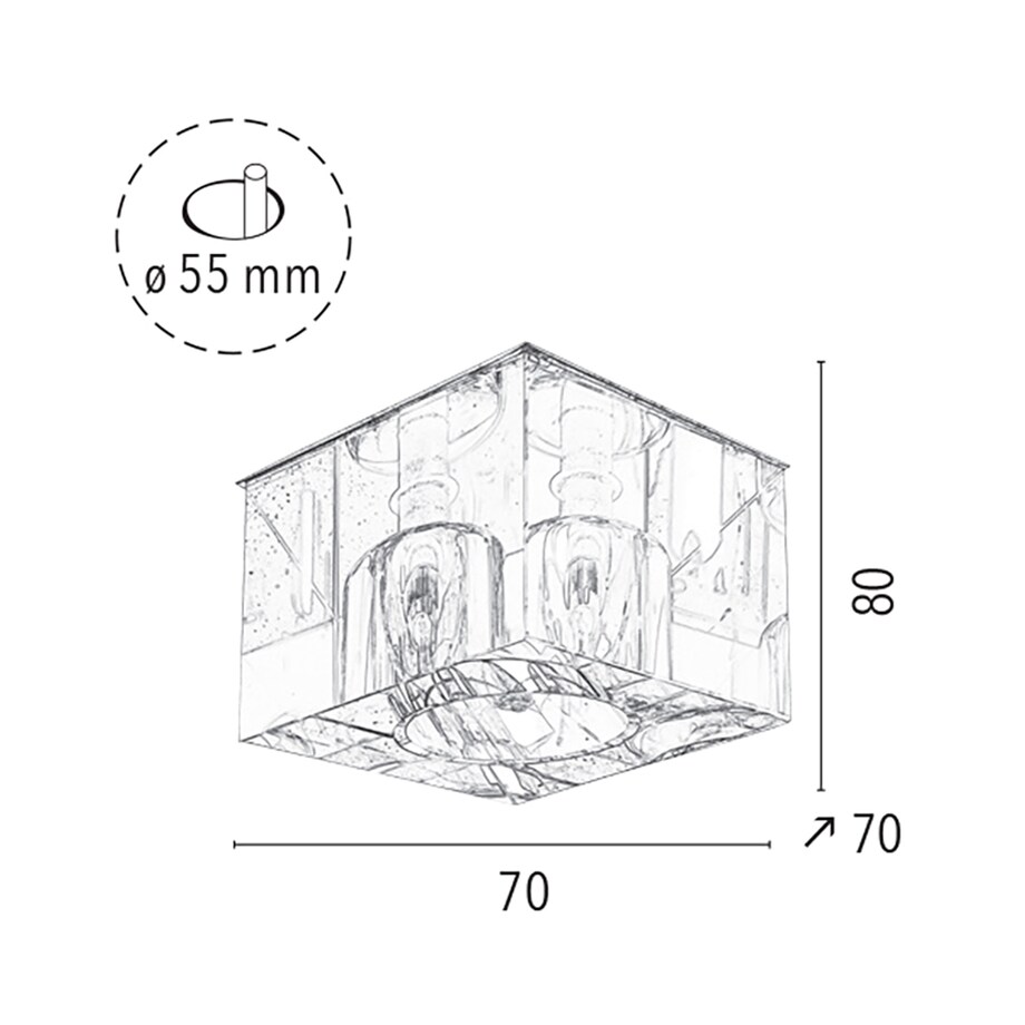 Zestaw Oczek Sufitowych BRITOP Lighting 3xG4 LED 2,3W z zasilaczem, Transparentne Szkło, Polski Producent 3 szt.