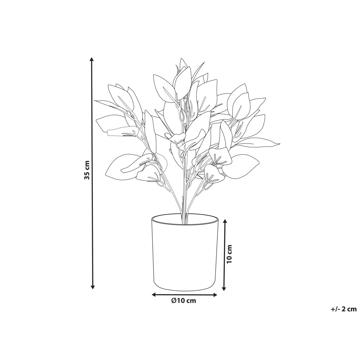 Sztuczna roślina doniczkowa 35 cm TRADESCANTIA