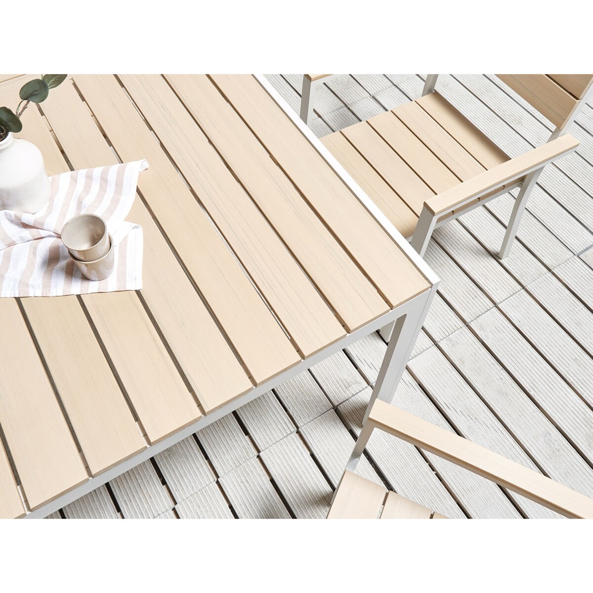 Stół ogrodowy 150 x 90 cm beżowy COMO