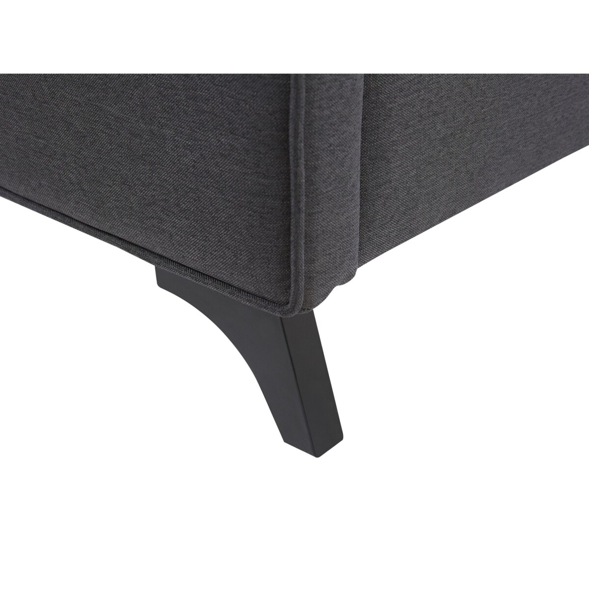 Łóżko tapicerowane 90 x 200 cm szare AMBASSADOR