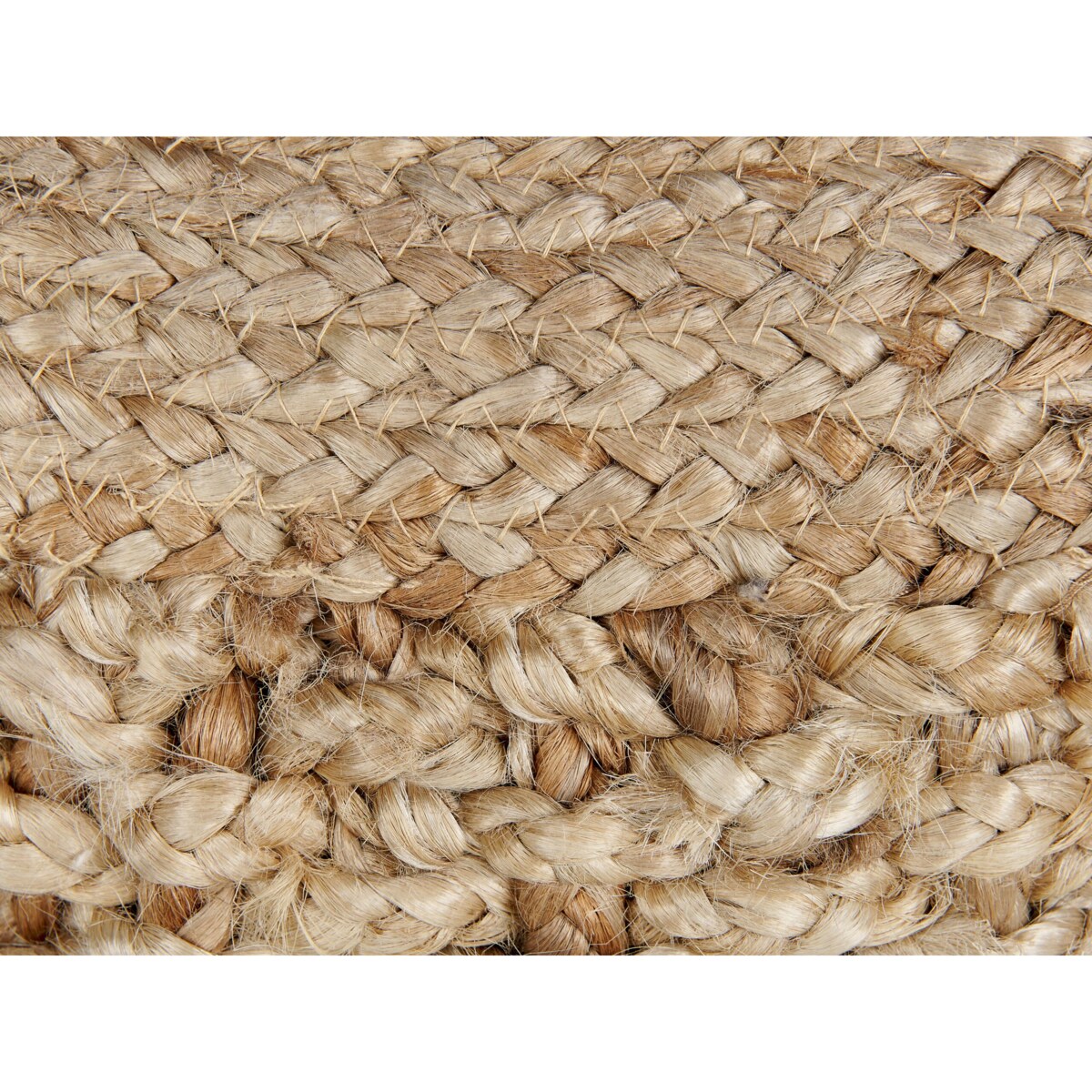 Puf z juty 50 x 35 cm beżowy DINNI