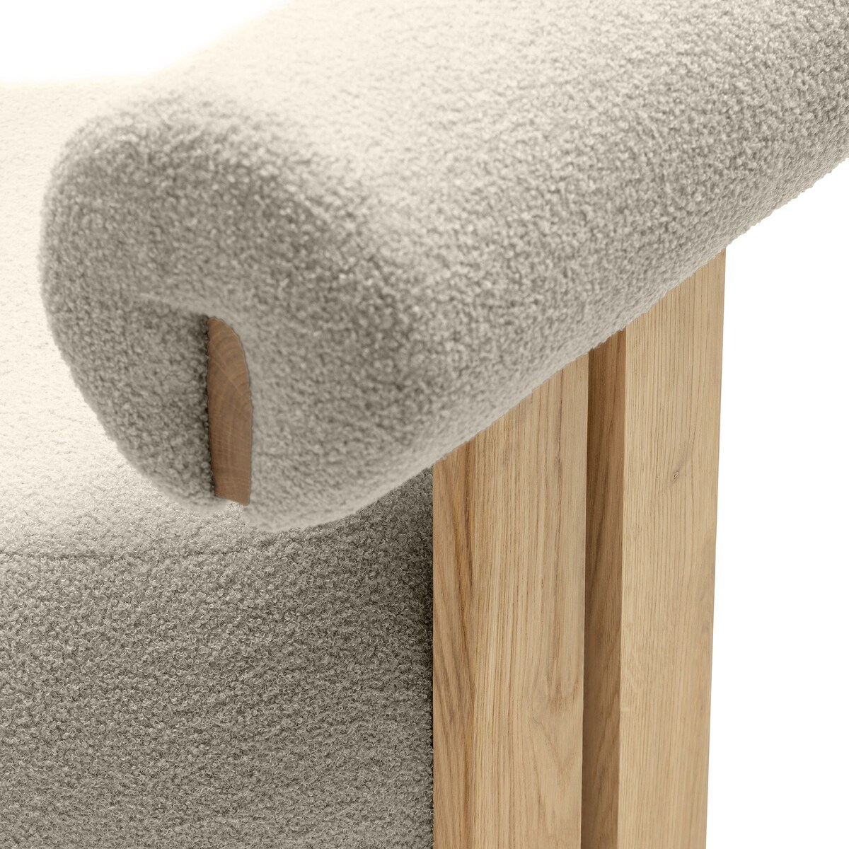 Fotel tapicerowany HANNI - III beżowy 70x63x71 cm