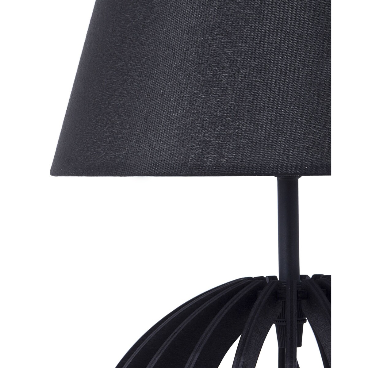 Lampka nocna drewniana czarna SAMO