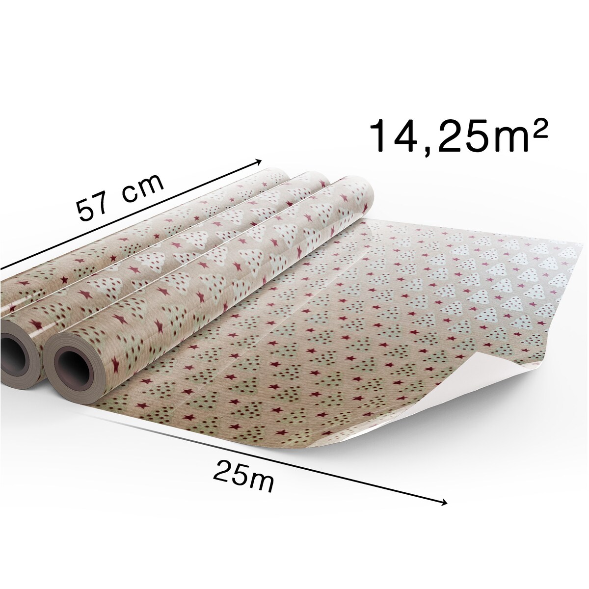 Papier Prezentowy Do Pakowania Prezentów 25 m MEGAROLKA Urodzinowy Do Paczek Ozdobny