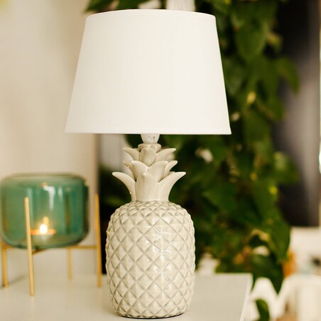 KONSIMO AREDI Lampa ananas do sypialni 2szt. kolor biały