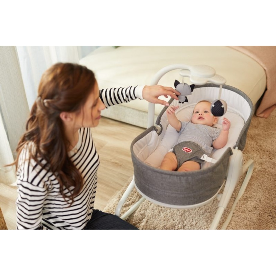 Wielofunkcyjny bujaczek Tiny - Szary