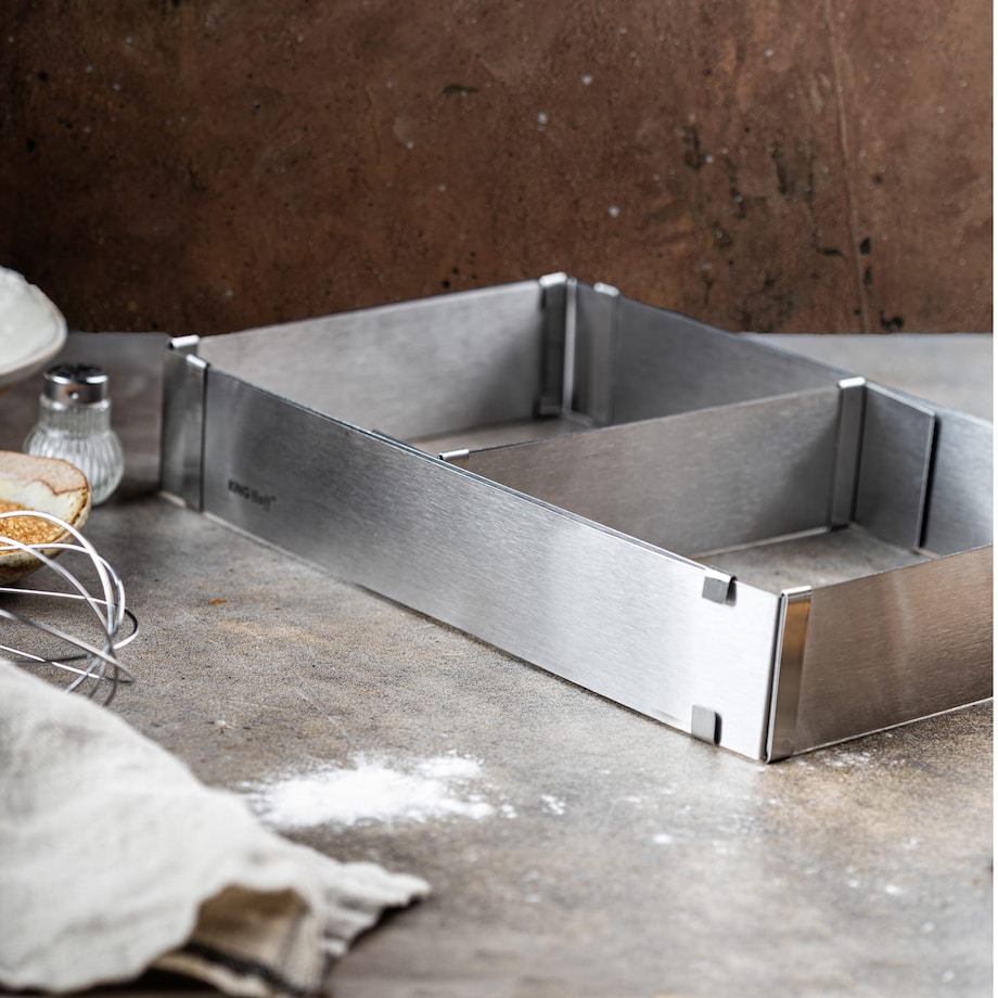 Regulowana forma do ciasta 34-52x27-18,5x5cm Tortownica Rant cukierniczy KINGHOFF