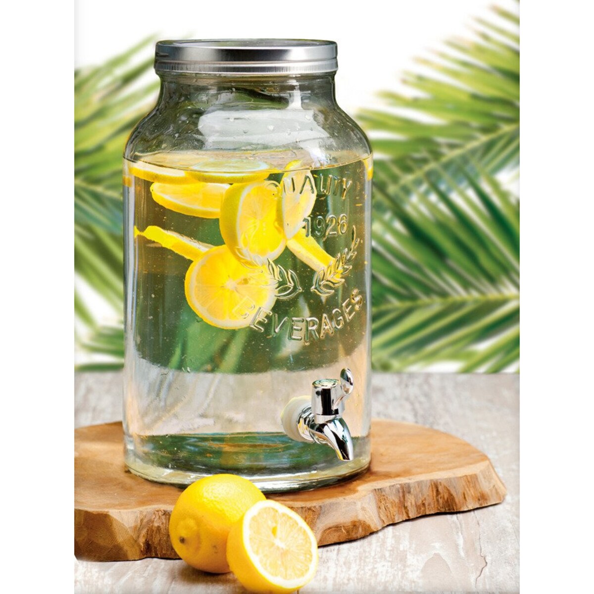 Słój z kranem i pokrywą - dystrybutor napojów, 5,5 l