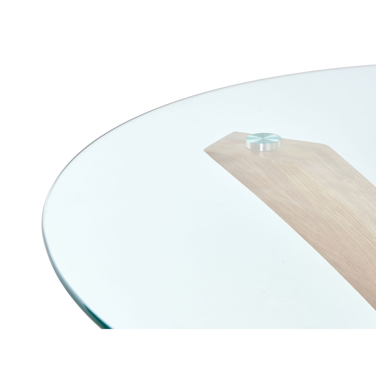 Stół do jadalni YAPP Jasnobrązowy 100 cm Szkło hartowane