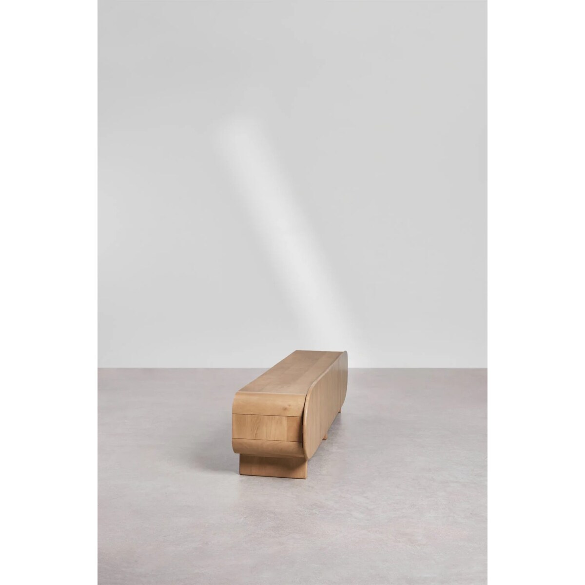 Komoda RTV 220x40 cm z drewna mango Agathe, naturalna