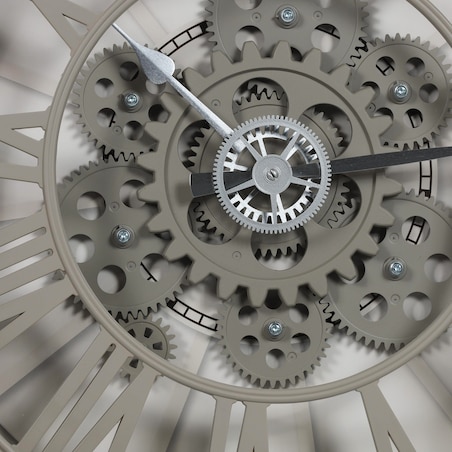 Zegar ścienny z widocznym mechanizmem, Ø 39 cm