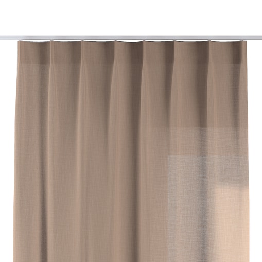 Zasłona na haczykach flex pojedynczych 130x260 herbaciany