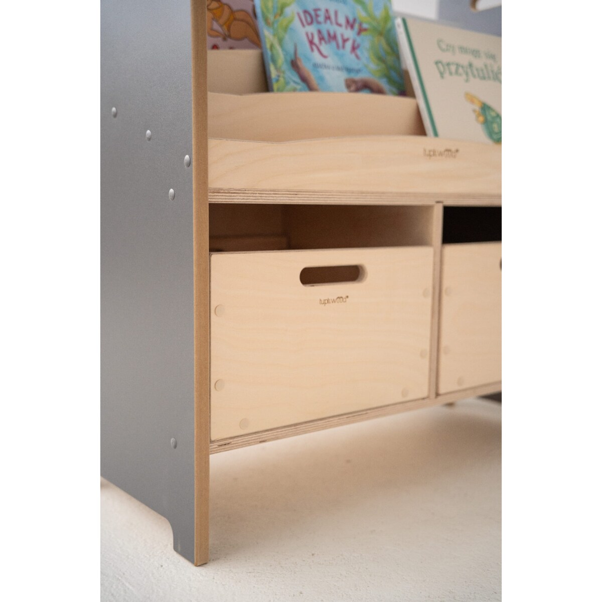 SMART - biblioteczka/regał montessori - szara