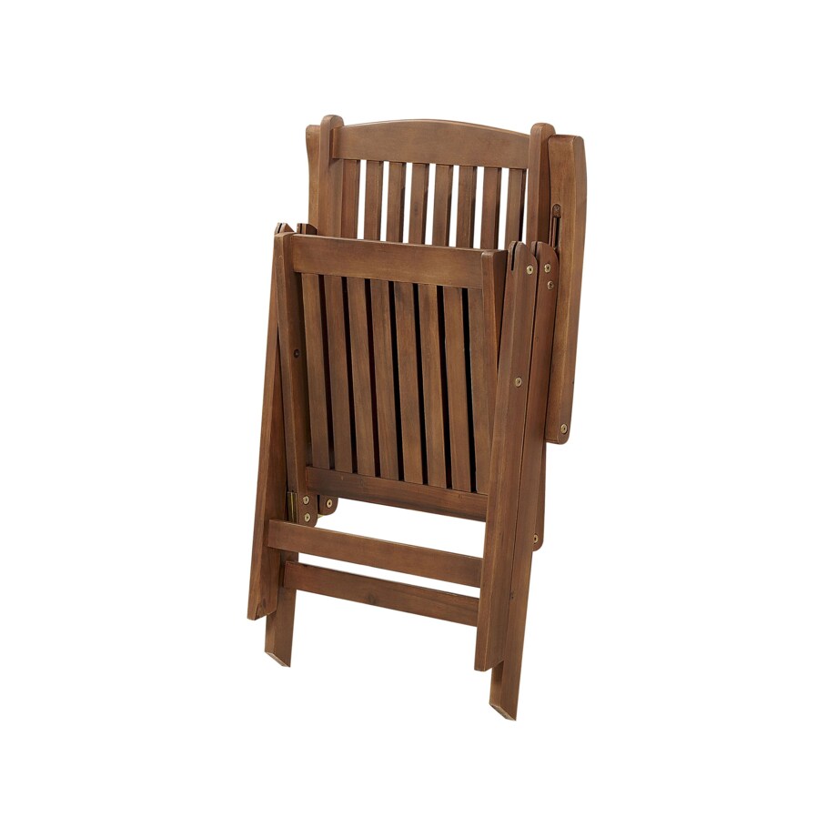 Zestaw 2 krzeseł ogrodowych drewno akacjowe z poduszkami złamana biel AMANTEA