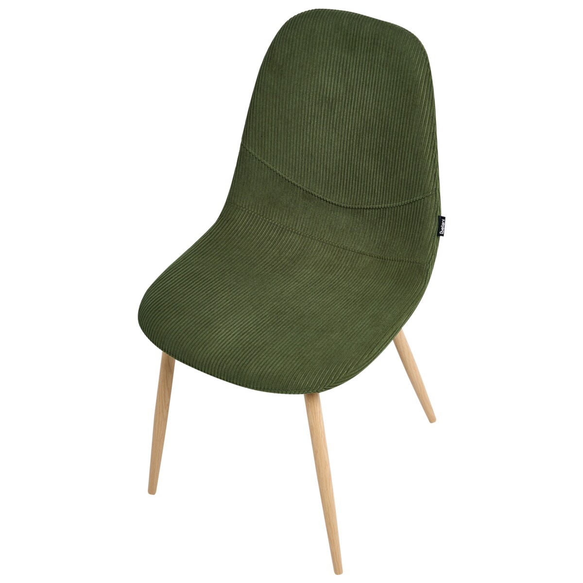 Zestaw 2 krzeseł do jadalni HILDEN Sztruks Zielony