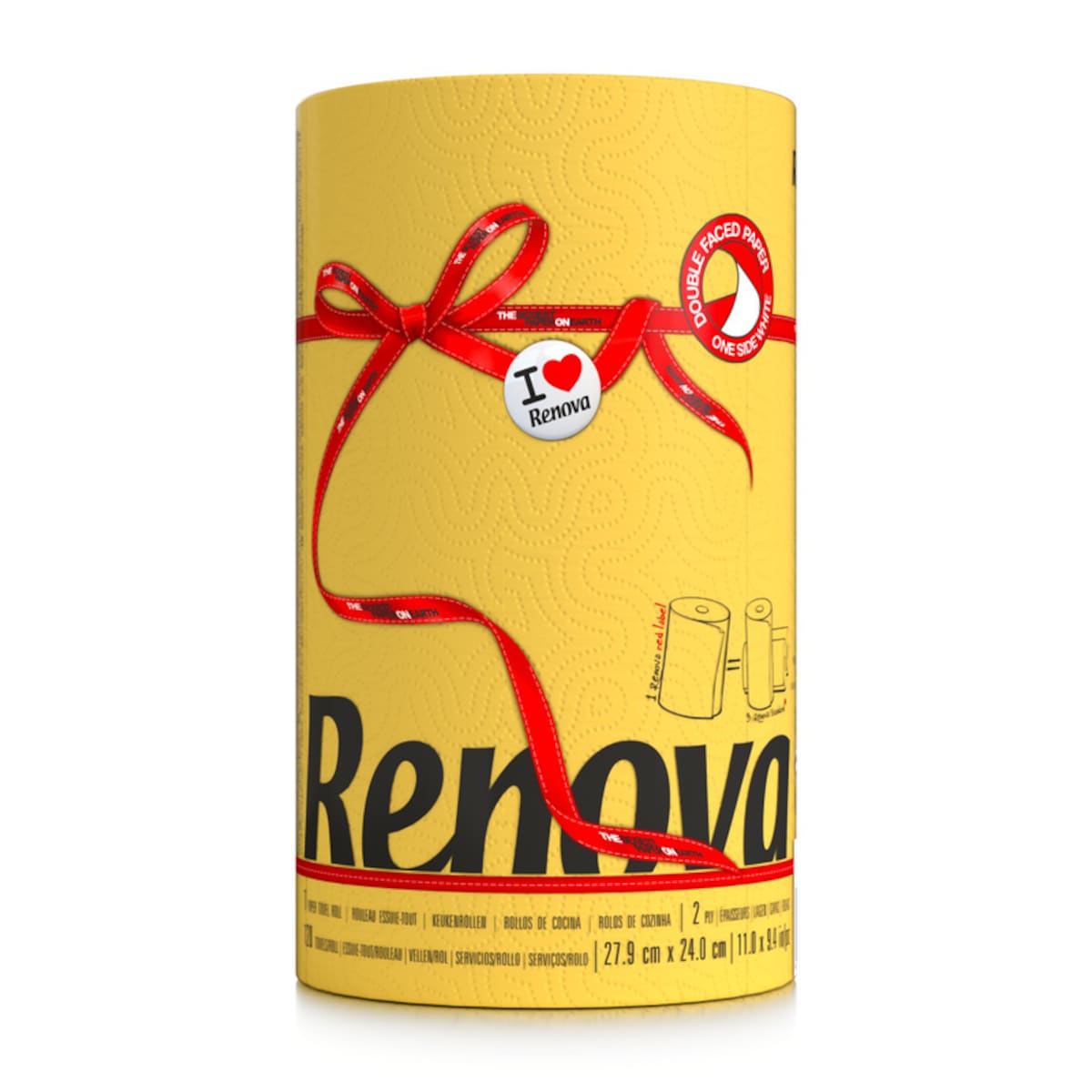 Ręcznik papierowy Renova żółty 1R