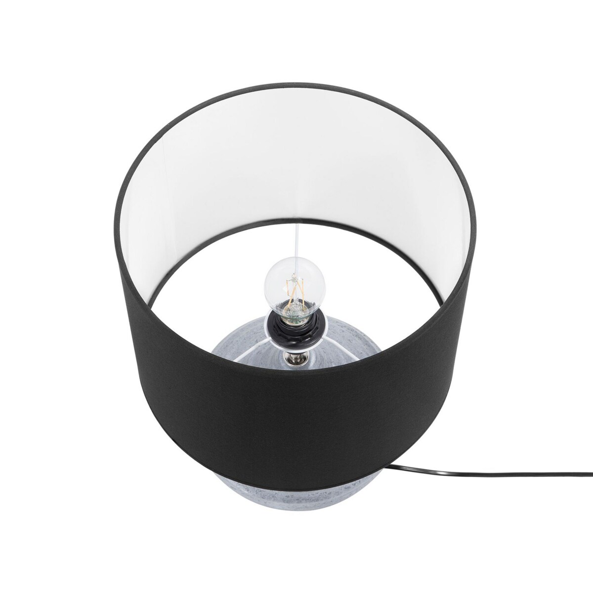 Lampka stołowa srebrna KUBAN