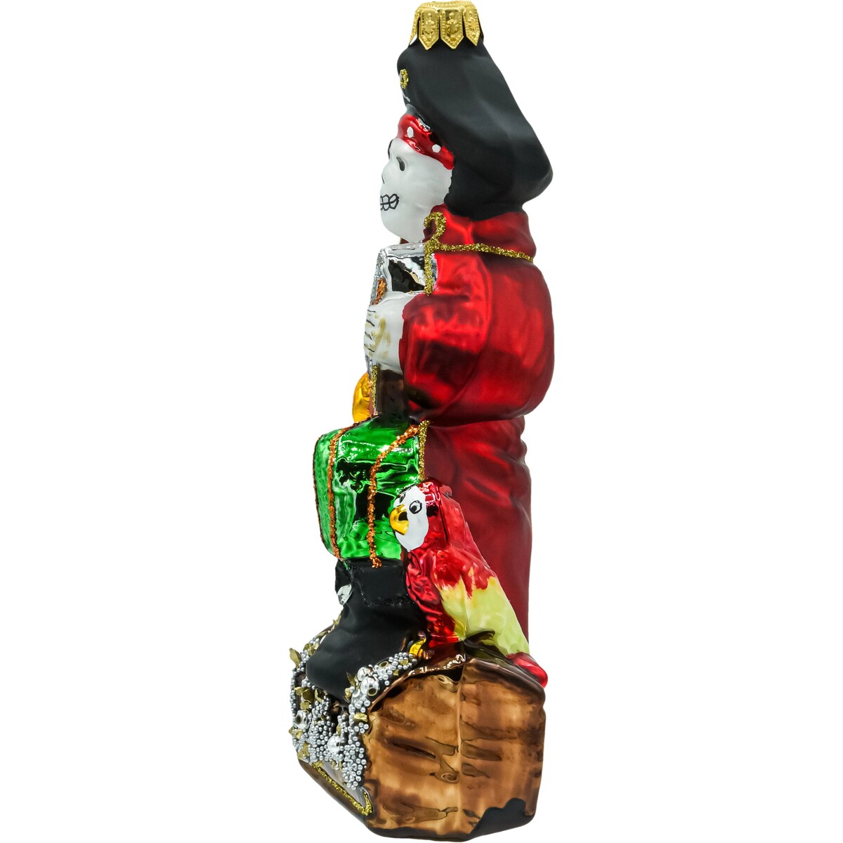 Bombka choinkowa: Pirat ze skrzynią skarbów