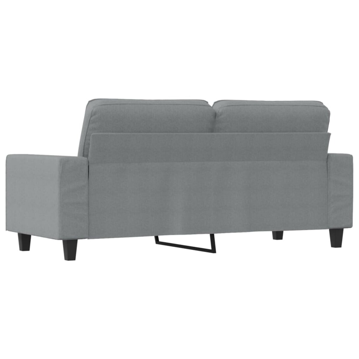 vidaXL Sofa 2-osobowa, jasnoszara, 140 cm, tapicerowana tkaniną