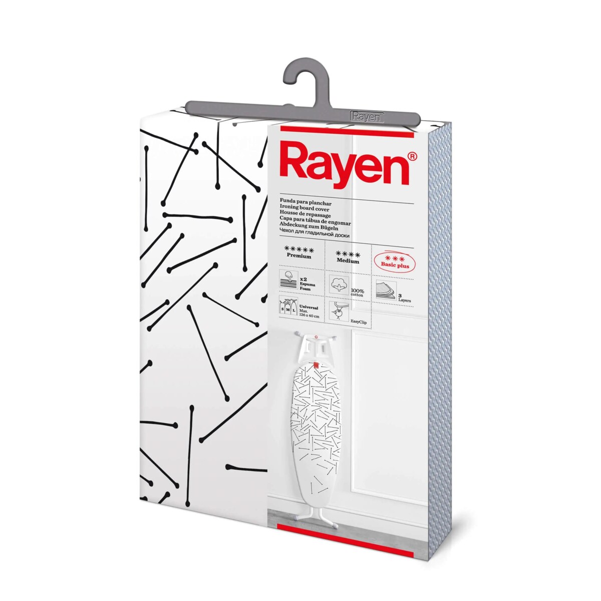 Pokrowiec we wzory na deskę do prasowania Rayen
