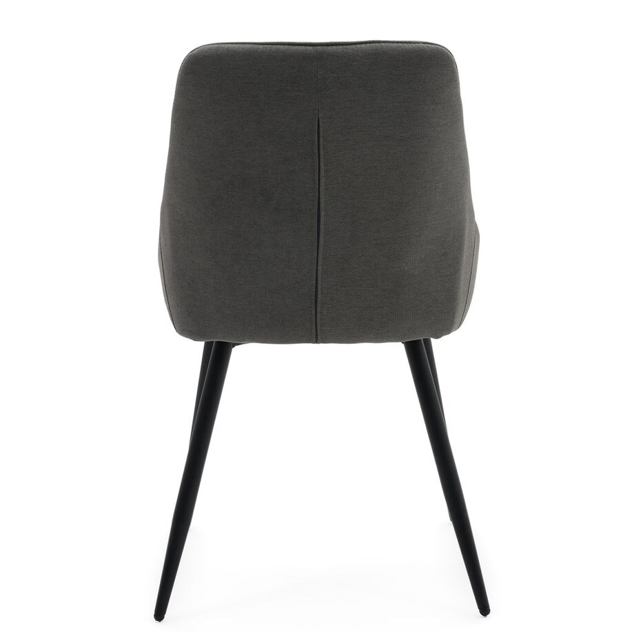 Krzesło LINO tapicerowane szare czarne nogi modne